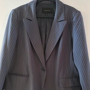 Banana Republic Charcoal Pinstripe Suit
